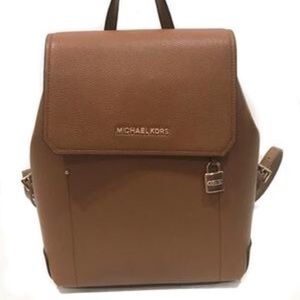 Michael Kors Brown Leather Backpack